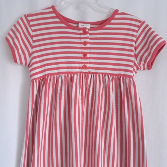 Hanna Andersson Girls Cotton Knit Striped Dress - Picture 2 of 5